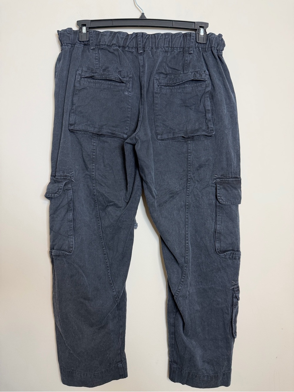 Free People Tahiti Cargo Black Pants Size Medium - Picture 8 of 10